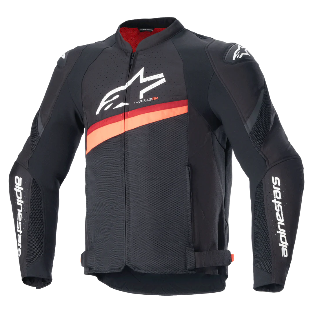 T-GP Plus R V4 Airflow Jacket Black/Red Fluo