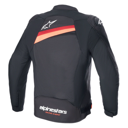 T-GP Plus R V4 Airflow Jacket Black/Red Fluo