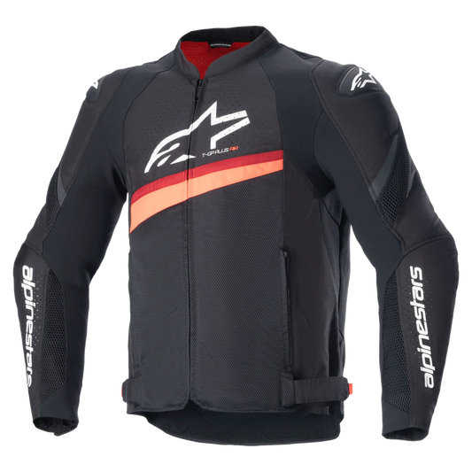 T-GP Plus R V4 Airflow Jacket Black/Red Fluo