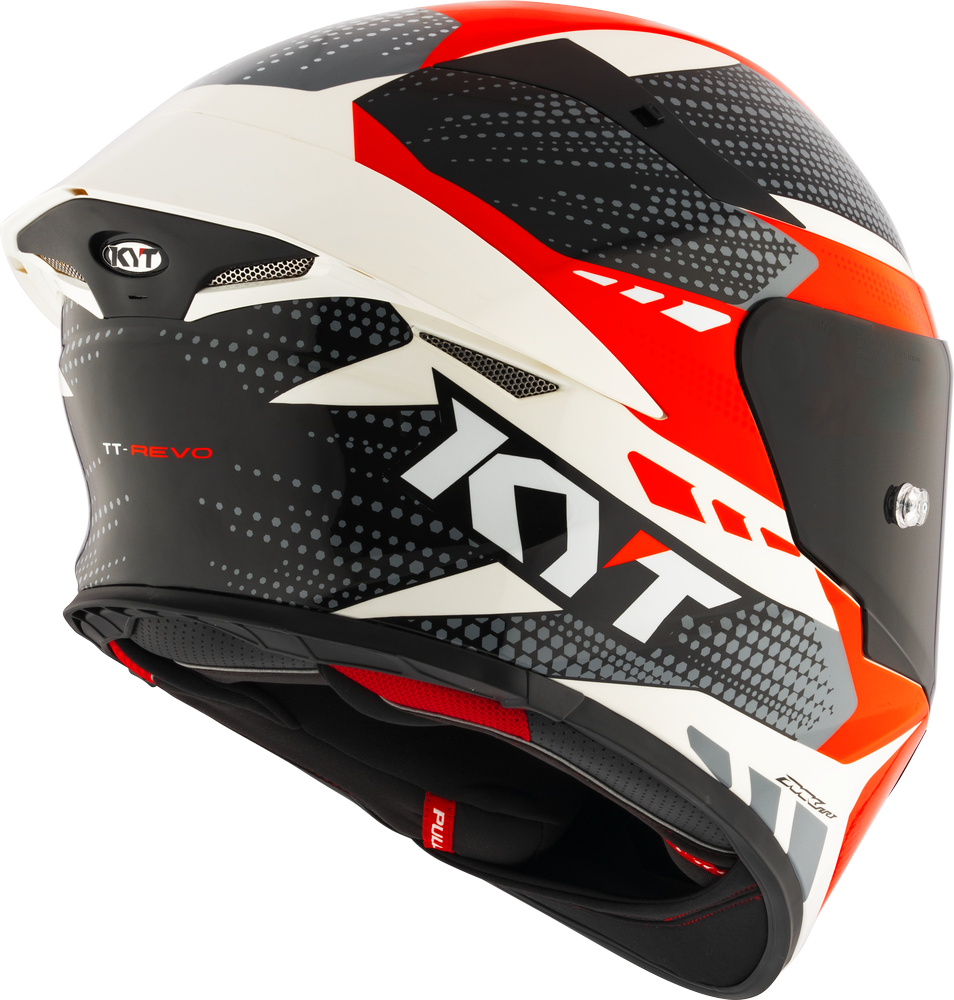KYT TT-REVO GEAR BLACK RED