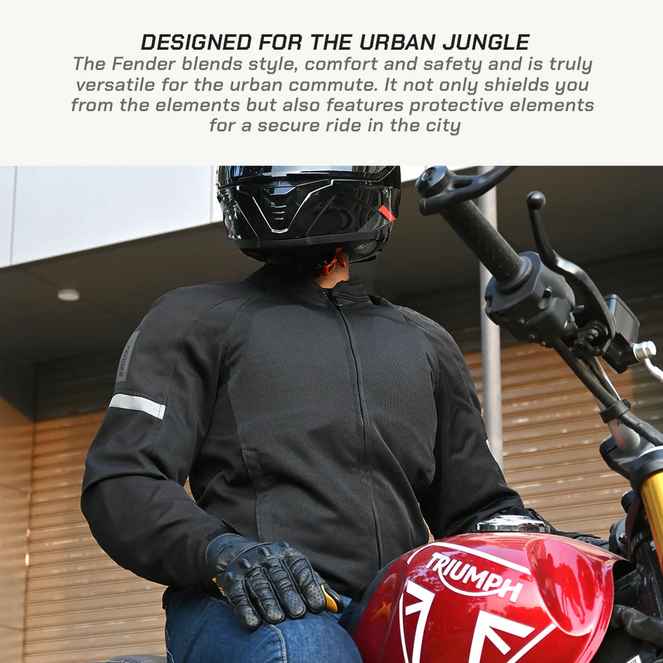 FENDER - URBAN MESH RIDING JACKET - GRAY