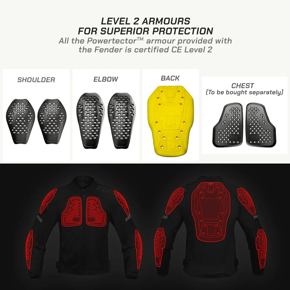 FENDER - URBAN MESH RIDING JACKET - GRAY