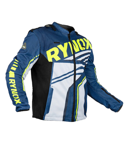 Raid Jacket Dune Neo Trail Blue Hi-Viz Green