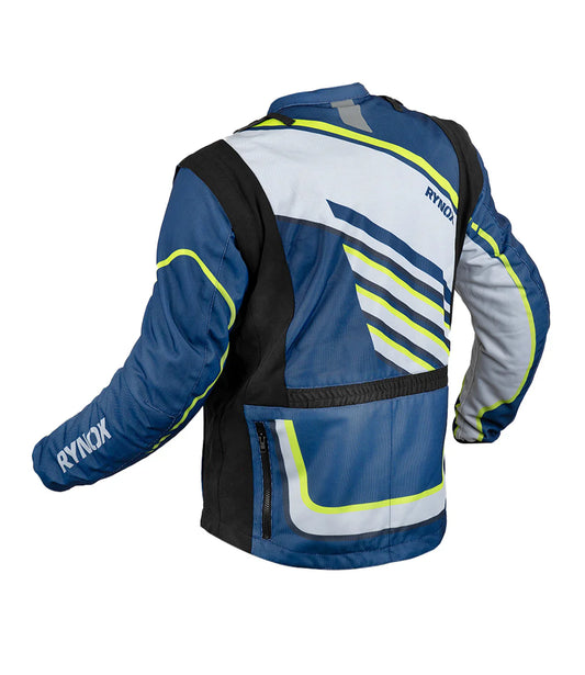 Raid Jacket Dune Neo Trail Blue Hi-Viz Green