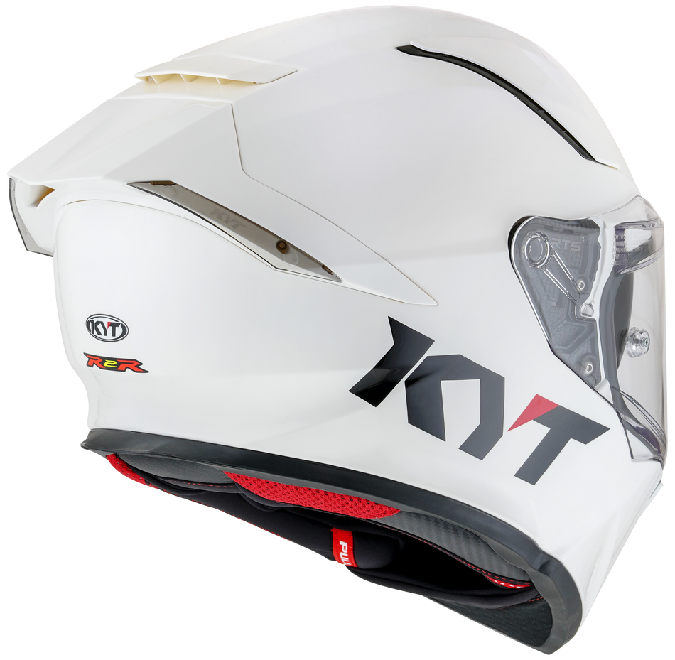 KYT R2R Pro Plain White – ECE 22.06 & ISI Full Face Helmet – House Of ...